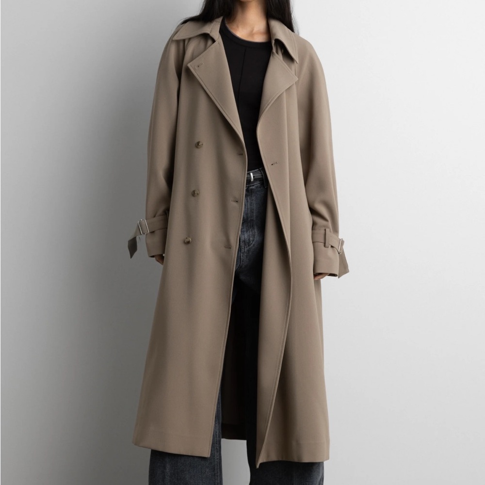 Oak and Fort oversized trench coat